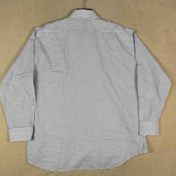 Peter Millar Mens L Button Up Shirt White Striped Pocket Oversized Relaxed Fit - Picture 15 of 16